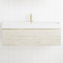 San Remo Wall Hung Single Vanity with Polymarble Countertop